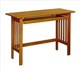 Atlantic Furniture RichmondWork Table with Keyboard Tray in Light Cherry Richmond 42 W Worktable Fi