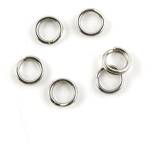 10 Pieces Fishing Swivel Tackle Fly Solid Clip Bulk Lots Wholesale Supplies N0138 Split Ring 8.2MM