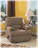 Duraplush Mocha Glider Recliner By Ashley Furniture