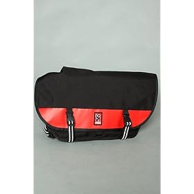 Chrome The Citizen Messenger Bag in Black & Red,Bags (Messenger/Utility) for Men