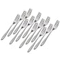 Set of 12 Stainless Steel Alpha Salad Forks