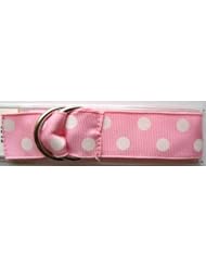 Speidel 14-24mm Pink Polka Dot Ribbon One Piece Slip Thru Band