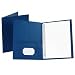 Oxford 57702 Twin Pocket Portfolios with Three Tang Fasteners, Royal Blue, 25 per Box