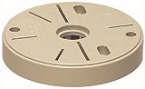 未来工業 ポリ台 照明器具取付用プラスチック絶縁台 丸型 外寸φ150×20mm ベージュ POW-150J