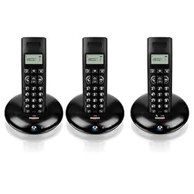 BT Graphite 1100 DECT Trio Digital Cordless Telephone - Black