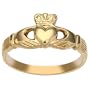 9ct Yellow Gold Ladies Claddagh Ring