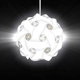 IQ Lampe Relax Lounge Lamp Puzzle H&auml;ngelampe weiss XXL