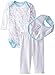 Rene Rofe Baby Baby-Boys Newborn Dinosaur 3 Piece Pant Set with Bodysuit Bib