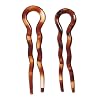 Caravan Large Crink Hair Pin Shell (Pack of 2) 3-1/2"
