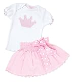 Mud Pie Baby Little Princess 2-Piece Skirt and T-Shirt Set