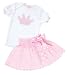 Mud Pie Baby Little Princess 2-Piece Skirt and T-Shirt Set