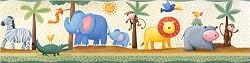 Jungle Adventure Animal Nursery Peel & Stick Border