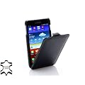 Stilgut Exklusive Ledertasche Ultraslim f�r Samsung Galaxy Note N7000 in Schwarz