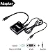 J&D Gold Plated Micro HDMI to VGA with Audio Adapter Cable Converter (Black, Adapter with Audio)
