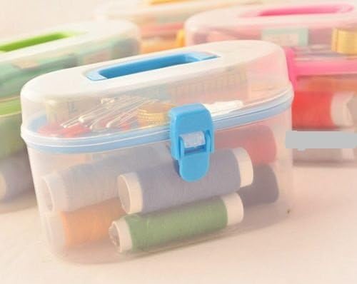 Portable Sewing Box Sewing Kit Useful Stitch Mending Sewing Box Hand Sewing Needles