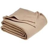 Martex Super Soft Fleece Full/Queen Blanket, Linen