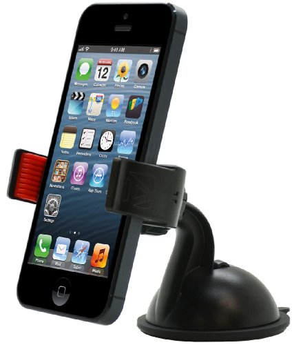 Aduro U-GRIP Universal Dashboard Windshield Car Mount for Smart Phones, Apple iPhone 5, iPhone 4 / 4S, Samsung Galaxy S2 / S3, Galaxy NOTE, Motorola Droid RAZR / MAXX, HTC EVO 4G, HTC One X, LG, (Black)