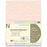 Neenah Creative Collection Textures Specialty Cardstock, 8.5 X 11 Inches, Assorted, 40 Count (45009)