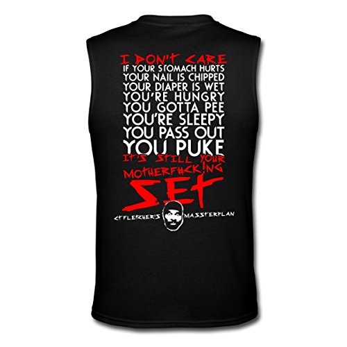 Spreadshirt Men's CT FLETCHER I Don't Care T-Shirt, black, XL