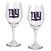 New York Giants NFL 2pc Wine Glass Set - Primary Logo