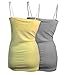 2 or 3 Pack Zenana Women's Basic Adjustable Strap Tank Tops Cami