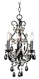 Black Snow Crystal Chandelier