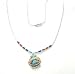 Southwest Sterling Silver and Multi Stone and bead Necklace with Pendant