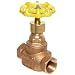 Apollo 121T-LF Series Bronze Globe Valve, Potable Water Service, Class 125, Inline, Threaded Bonnet, Bronze Seat, NPT Female