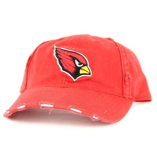 Arizona Cardinals Tattered & Ripped Adjustable Baseball Hat - Red