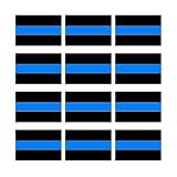 Thin Blue Line Sheet of 12 - Window Bumper Sticker