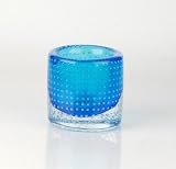 C190 "Bubbles" Handblown Glass Art Candle Holder