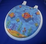 Waterworld Decorative Wood Toilet Seat