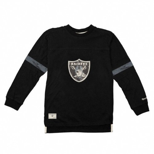 Oakland Raiders Youth Vintage Jersey Crewneck Long Sleeve T-Shirt