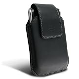 2 Pieces Value Combo of OEM Swivel Leather Holster with Belt Clip HDW-19819-001 and Desktop Charging Cradle ASY-14396-008 for Blackberry Storm (Thunder) 9500 / 9530, by eForCity