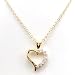 AEON Gold Plated Heart CZ Pendant on an 16