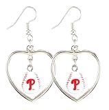 Philadelphia Phillies - MLB Mini Baseball Heart Earrings