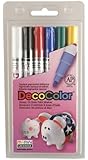 Uchida 200-6A 6-Piece Decocolor Fine Point Paint Marker Set