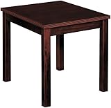 Basyx BW3140N End Table, Rectangular, 20w x 24d x 20h, Mahogany