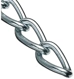 Campbell 0719027 Hobby and Craft Twist Chain, Nickel Plated, #90 Trade, 0.056" Diameter, 5 lbs Load Capacity, 82 Feet Mini Reel