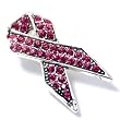 Breast Cancer Pink Ribbon Brooch Pin