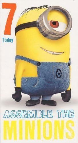 Despicable Me 2 Age 7 Birthday Card by Danilo Promotions