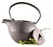 Cast Iron Teapot Round Elephant Nose Ebony 18 fl. Oz.