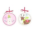 Be Merry Flat Disk Ornaments