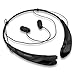 Bluetooth Headset Headphones Rymemo Newest Universal Wireless Music Earphones Stereo Earbuds Sports/running Magnetic Neckband Style for Cellphone,Black-Black