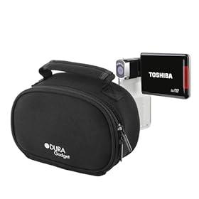 Black Neoprene Lightweight Camcorder Carry Case For Toshiba S30 PX1729E-1CAM