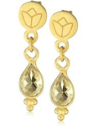 Satya Jewelry Citrine Lotus Earrings