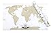 Scratch Off World Map - Weltkarte zum Rubbeln - Rubbel Landkarte Deluxe in XXL