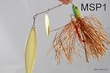 1.7Oz Muskie Spinnerbait with Gold Tinsel Skirt by Born To Fish
