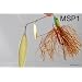 1.7Oz Muskie Spinnerbait with Gold Tinsel Skirt by Born To Fish