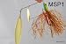 1.7Oz Muskie Spinnerbait with Gold Tinsel Skirt by Born To Fish